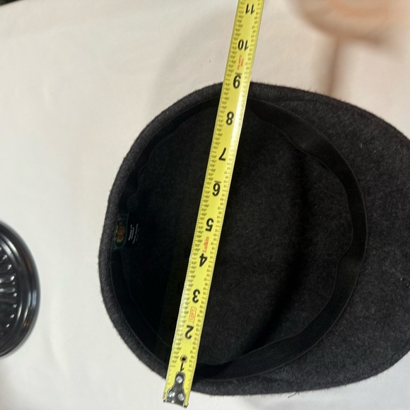 Dark Gray Wool Men's Flat cap Vintage XL - Picture 6 of 6